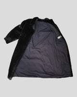 Black Dyed Mink Fur Coat - lining