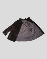 Dark Blackglama Mink Fur Jacket by Pierre Balmain - lining
