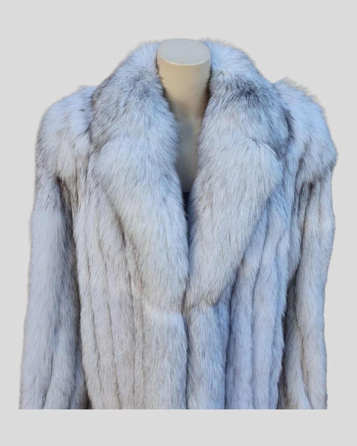 Blue fox 2025 coat for sale