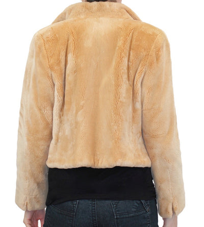 SMALL/MEDIUM BUTTERSCOTCH SHEARED BEAVER FUR BOLERO JACKET - from THE REAL FUR DEAL & DAVID APPEL FURS new and pre-owned online fur store!