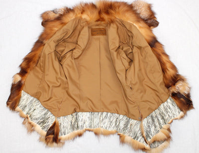 MEDIUM/LARGE GOLDEN SHEARED MINK & RUBY FOX FUR JACKET - from THE REAL FUR DEAL & DAVID APPEL FURS new and pre-owned online fur store!