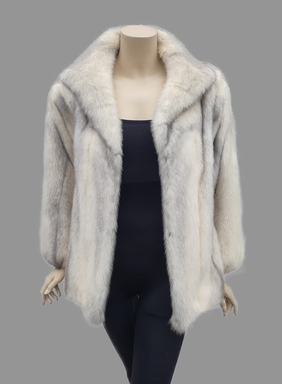 Gray mink fur jacket - from THE REAL FUR DEAL & DAVID APPEL FURS new and pre-owned online fur store!