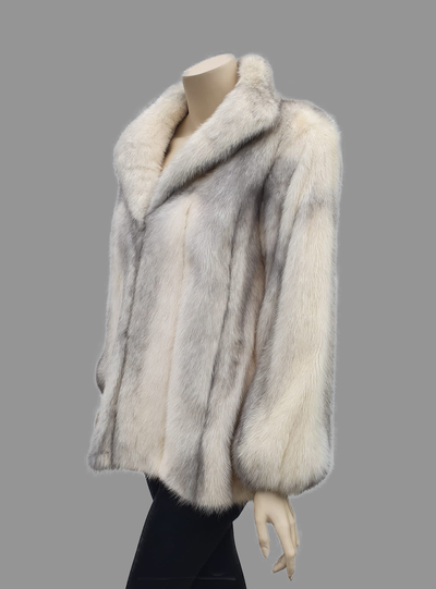 Gray mink fur jacket - from THE REAL FUR DEAL & DAVID APPEL FURS new and pre-owned online fur store!