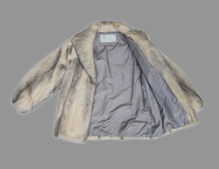 Gray Cross Mink Jacket -Small – The Real Fur Deal Gray Cross Mink Jacket -Small – The Real Fur Deal