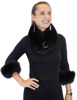FOX FUR COLLAR / FOX FUR SLAP-ON CUFFS - CHOOSE YOUR COLOR! - from THE REAL FUR DEAL & DAVID APPEL FURS new and pre-owned online fur store!