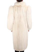 PRE-OWNED MEDIUM/LARGE LONG BLUSH MINK & FOX FUR COAT - from THE REAL FUR DEAL & DAVID APPEL FURS new and pre-owned online fur store!