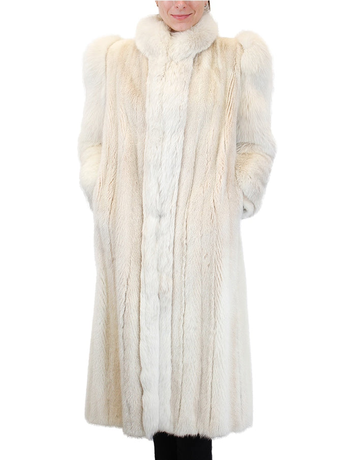 Mink Fur Coat. Real Fur Coat Woman. Full Length Mink Coat. 