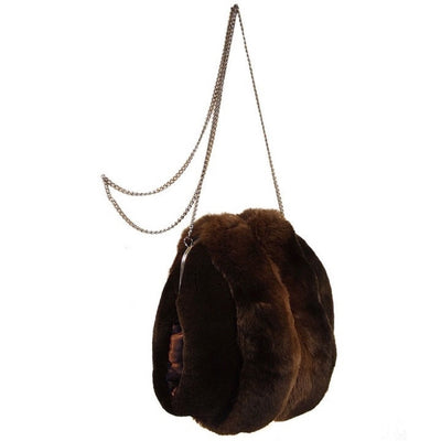 MINK & CHINCHILLA FUR MUFF PURSE, BAG - from THE REAL FUR DEAL & DAVID APPEL FURS new and pre-owned online fur store!