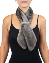 MINK FUR TIE/SCARF (CHOOSE BLUE IRIS, MAHOGANY, WILD TYPE, OR RED) - from THE REAL FUR DEAL & DAVID APPEL FURS new and pre-owned online fur store!