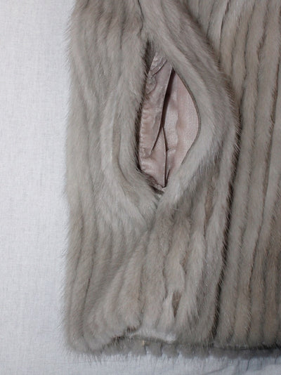 PRE-OWNED MEDIUM/LARGE CORDUROY CUT CERULEAN MINK FUR JACKET! CLEAN, SOFT GRAY FUR! - from THE REAL FUR DEAL & DAVID APPEL FURS new and pre-owned online fur store!