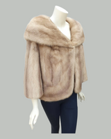 Light brown mink fur jacket - from THE REAL FUR DEAL & DAVID APPEL FURS new and pre-owned online fur store!