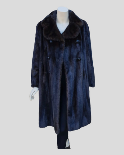 Vintage Ranch Mink Fur Coat -S