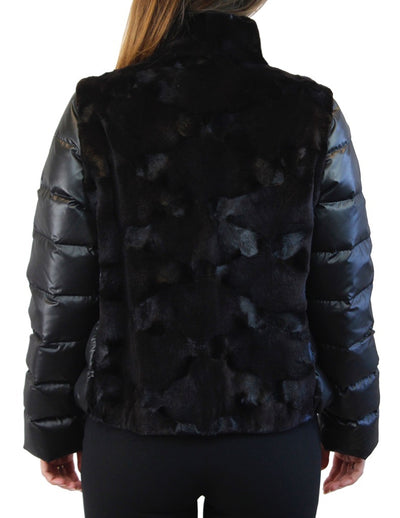 DARK BROWN SHEARED MINK FUR PUFF JACKET/VEST - REMOVABLE SLEEVES! - from THE REAL FUR DEAL & DAVID APPEL FURS new and pre-owned online fur store!