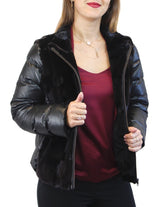 DARK BROWN SHEARED MINK FUR PUFF JACKET/VEST - REMOVABLE SLEEVES! - from THE REAL FUR DEAL & DAVID APPEL FURS new and pre-owned online fur store!