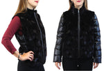 DARK BROWN SHEARED MINK FUR PUFF JACKET/VEST - REMOVABLE SLEEVES! - from THE REAL FUR DEAL & DAVID APPEL FURS new and pre-owned online fur store!