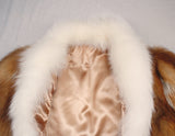 PRE-OWNED MEDIUM/LARGE RED FOX FUR JACKET WITH SHADOW FOX TRIM - from THE REAL FUR DEAL & DAVID APPEL FURS new and pre-owned online fur store!