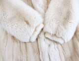 PRE-OWNED MEDIUM/LARGE LONG BLUSH MINK & LIGHT FOX FUR COAT - LIGHTWEIGHT! - from THE REAL FUR DEAL & DAVID APPEL FURS new and pre-owned online fur store!