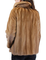 PRE-OWNED MEDIUM CUTE VINTAGE PASTEL MINK FUR DOUBLE-BREASTED JACKET! - from THE REAL FUR DEAL & DAVID APPEL FURS new and pre-owned online fur store!