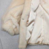 PRE-OWNED MEDIUM GLACIAL MINK FUR JACKET! BEAUTIFUL OFF-WHITE COLOR! - from THE REAL FUR DEAL & DAVID APPEL FURS new and pre-owned online fur store!