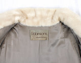 PRE-OWNED MEDIUM <b>ROBINSON’S</b> TWO-TONE PASTEL & BEIGE CORDUROY MINK FUR JACKET - from THE REAL FUR DEAL & DAVID APPEL FURS new and pre-owned online fur store!