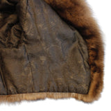PRE-OWNED SMALL/MEDIUM NATURAL DARK GOLDEN RUSSIAN BARGUZIN SABLE FUR SHORT BOLERO JACKET - from THE REAL FUR DEAL & DAVID APPEL FURS new and pre-owned online fur store!