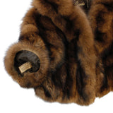 PRE-OWNED SMALL/MEDIUM NATURAL DARK GOLDEN RUSSIAN BARGUZIN SABLE FUR SHORT BOLERO JACKET - from THE REAL FUR DEAL & DAVID APPEL FURS new and pre-owned online fur store!