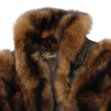 PRE-OWNED SMALL/MEDIUM NATURAL DARK GOLDEN RUSSIAN BARGUZIN SABLE FUR SHORT BOLERO JACKET - from THE REAL FUR DEAL & DAVID APPEL FURS new and pre-owned online fur store!