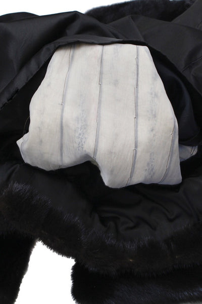 PRE-OWNED SMALL NATURAL DARK RANCH MINK FUR FULLY LET OUT FITTED COAT! - from THE REAL FUR DEAL & DAVID APPEL FURS new and pre-owned online fur store!