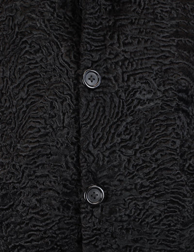 MEN'S BLACK PERSIAN LAMB FUR BOMBER JACKET - from THE REAL FUR DEAL & DAVID APPEL FURS new and pre-owned online fur store!