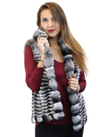 NATURAL FEATHERED CHINCHILLA FUR VEST - from THE REAL FUR DEAL & DAVID APPEL FURS new and pre-owned online fur store!