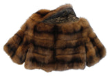 PRE-OWNED SMALL/MEDIUM NATURAL DARK GOLDEN RUSSIAN BARGUZIN SABLE FUR SHORT BOLERO JACKET - from THE REAL FUR DEAL & DAVID APPEL FURS new and pre-owned online fur store!