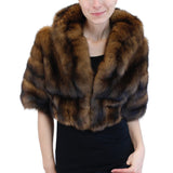 PRE-OWNED SMALL/MEDIUM NATURAL DARK GOLDEN RUSSIAN BARGUZIN SABLE FUR SHORT BOLERO JACKET - from THE REAL FUR DEAL & DAVID APPEL FURS new and pre-owned online fur store!