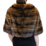 PRE-OWNED SMALL/MEDIUM NATURAL DARK GOLDEN RUSSIAN BARGUZIN SABLE FUR SHORT BOLERO JACKET - from THE REAL FUR DEAL & DAVID APPEL FURS new and pre-owned online fur store!