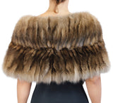 BRAIDED NATURAL RUSSIAN SABLE SECTIONS CROSSOVER STOLE/WRAP - from THE REAL FUR DEAL & DAVID APPEL FURS new and pre-owned online fur store!