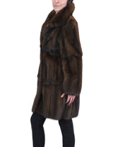 MEDIUM PLEATED NATURAL RUSSIAN SABLE FUR COAT - from THE REAL FUR DEAL & DAVID APPEL FURS new and pre-owned online fur store!