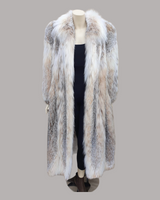 Vintage Long Canadian Lynx Fur Coat -L | Silky Soft & Comfortable!