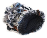 KNITTED REX RABBIT FUR & FOX FUR BEANIE, HAT - from THE REAL FUR DEAL & DAVID APPEL FURS new and pre-owned online fur store!