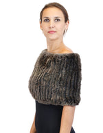REX RABBIT FUR COWL NECK CIRCULAR STRETCH SCARF - from THE REAL FUR DEAL & DAVID APPEL FURS new and pre-owned online fur store!
