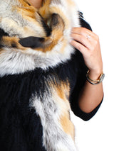 LONG RED FOX AND MONGOLIAN LAMB FUR SCARF - from THE REAL FUR DEAL & DAVID APPEL FURS new and pre-owned online fur store!