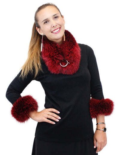 FOX FUR COLLAR / FOX FUR SLAP-ON CUFFS - CHOOSE YOUR COLOR! - from THE REAL FUR DEAL & DAVID APPEL FURS new and pre-owned online fur store!