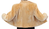 SMALL/MEDIUM BUTTERSCOTCH SHEARED BEAVER FUR BOLERO JACKET - from THE REAL FUR DEAL & DAVID APPEL FURS new and pre-owned online fur store!
