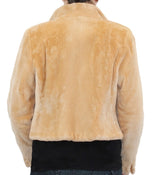 SMALL/MEDIUM BUTTERSCOTCH SHEARED BEAVER FUR BOLERO JACKET - from THE REAL FUR DEAL & DAVID APPEL FURS new and pre-owned online fur store!