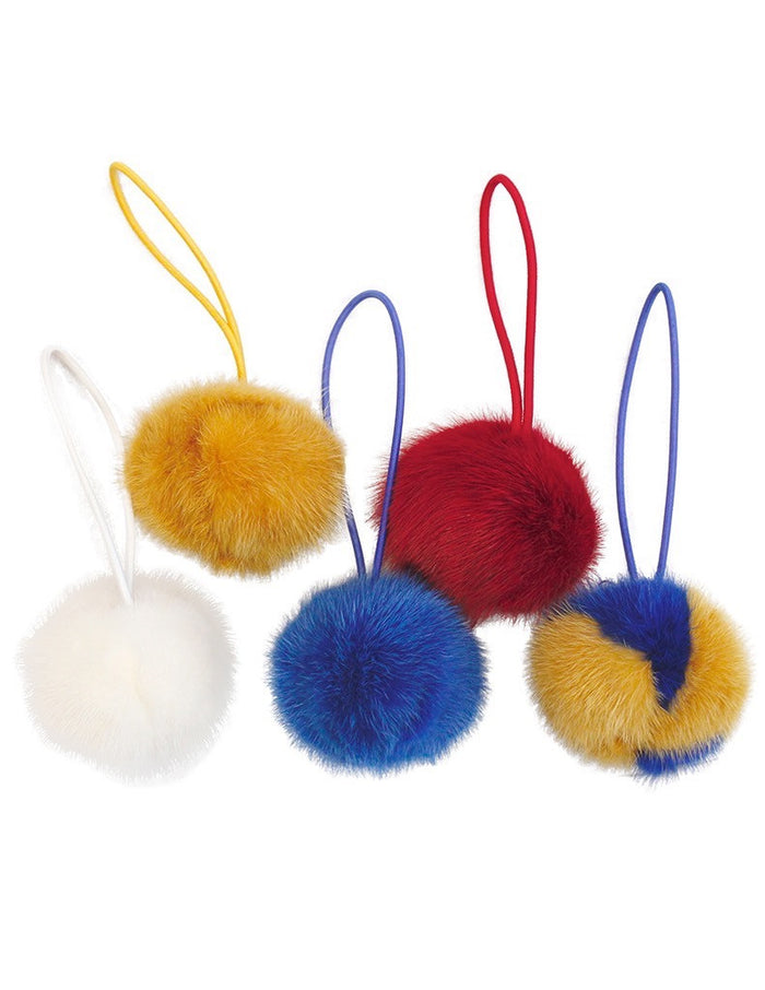 MINK FUR POM-POM PURSE, KEYCHAIN ACCESSORY - from THE REAL FUR DEAL & DAVID APPEL FURS new and pre-owned online fur store!