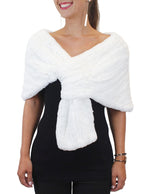 KNITTED REX RABBIT FUR STOLE - from THE REAL FUR DEAL & DAVID APPEL FURS new and pre-owned online fur store!