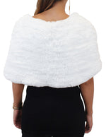 KNITTED REX RABBIT FUR STOLE - from THE REAL FUR DEAL & DAVID APPEL FURS new and pre-owned online fur store!