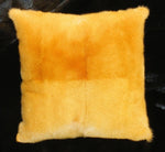 MINK FUR & SUEDE LEATHER PILLOW - from THE REAL FUR DEAL & DAVID APPEL FURS new and pre-owned online fur store!